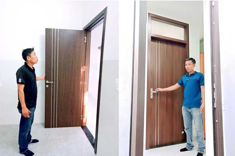 Quy trình lắp đặt cửa composite như thế nào