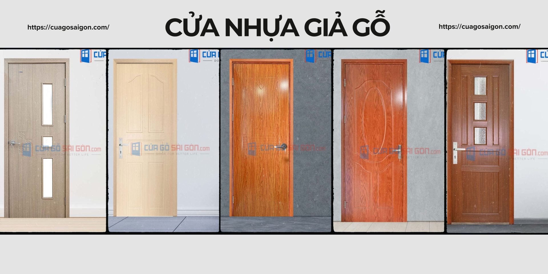 Bí quyết chọn cửa nhựa giả gỗ cho từng ứng dụng