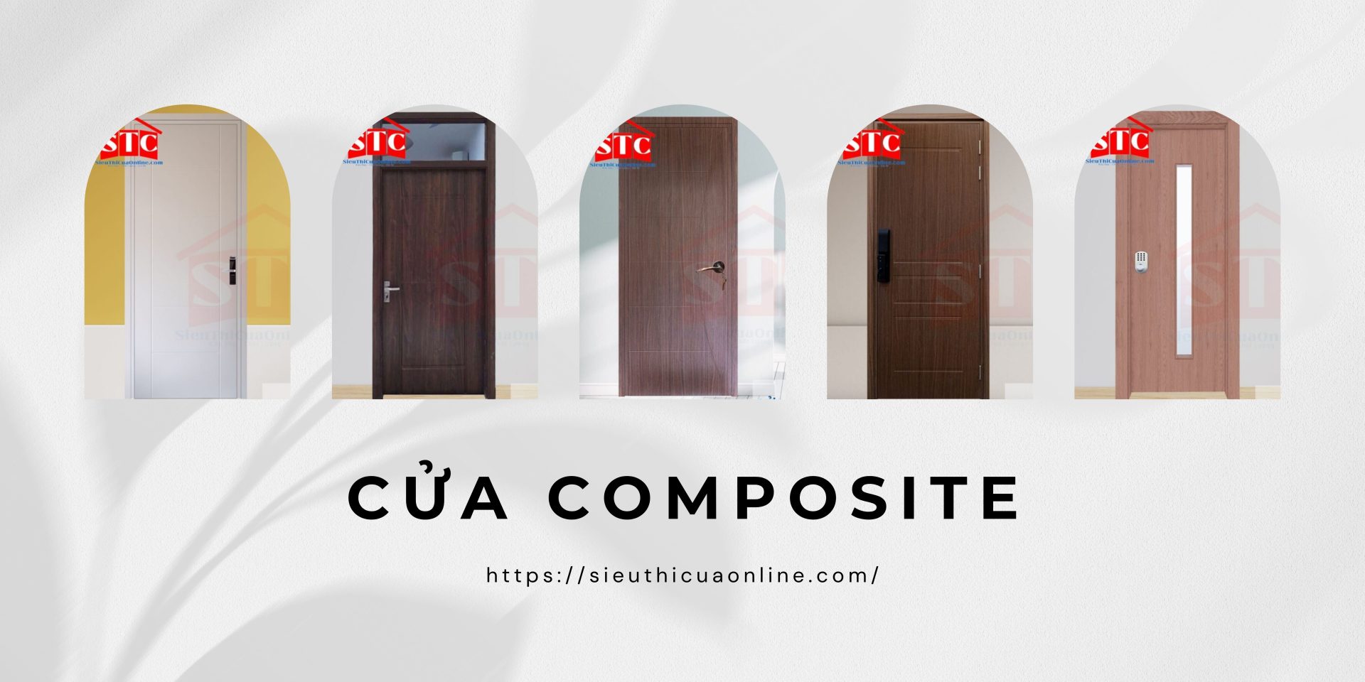 Cửa gỗ nhựa composite có nhiều phụ kiện cho khách hàng chọn lựa 