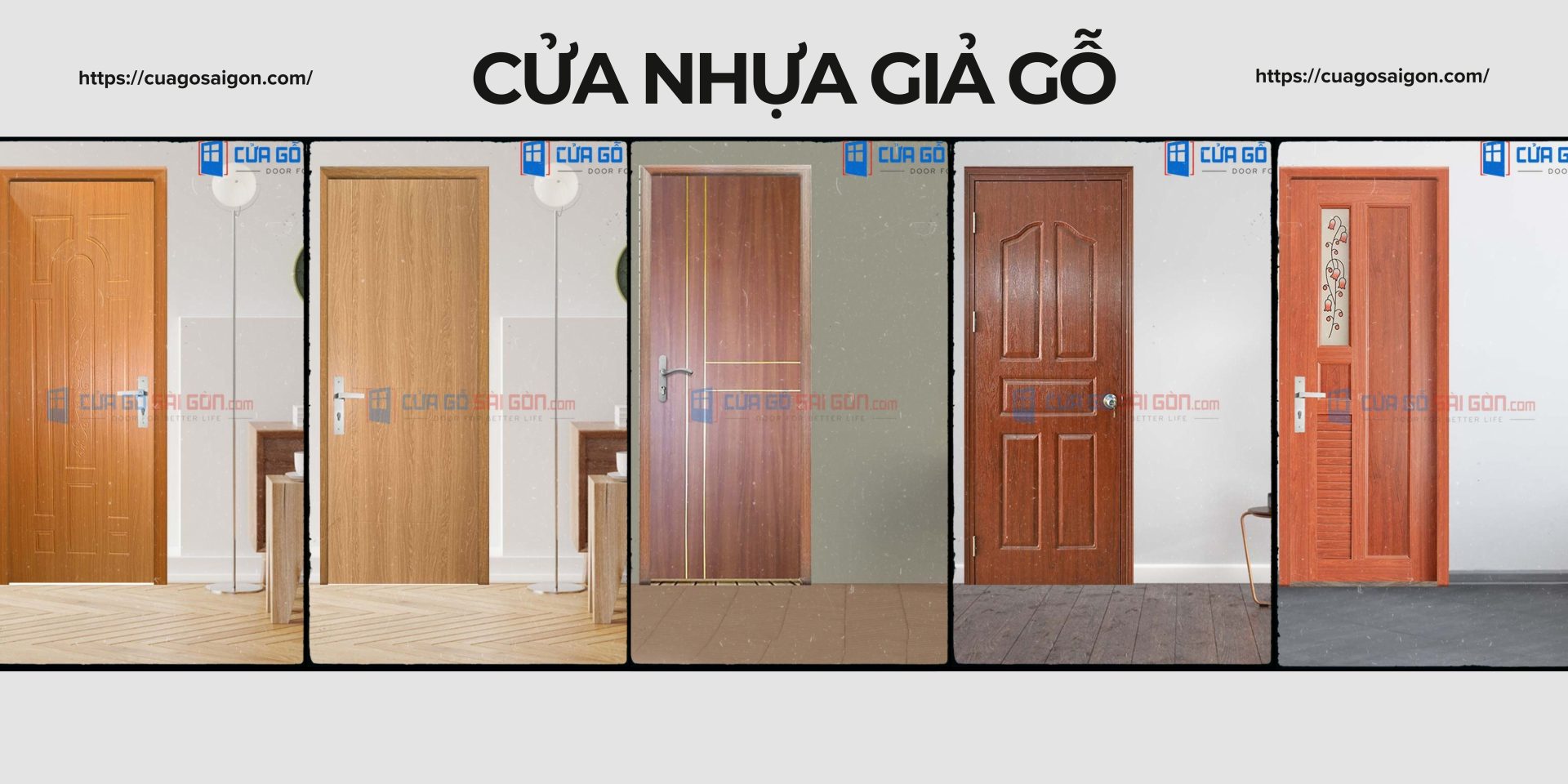 Lợi thế nổi bật của cửa nhựa giả gỗ TP Cần Thơ
