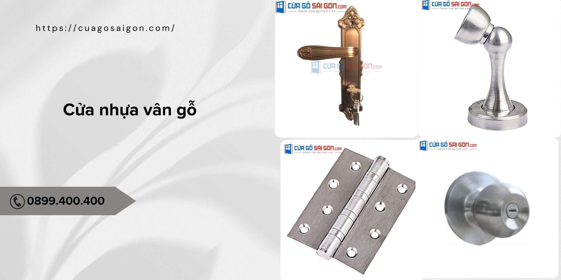 Một số mẫu phụ kiện chất lượng tại cửa nhựa vân gỗ Đồng Tháp