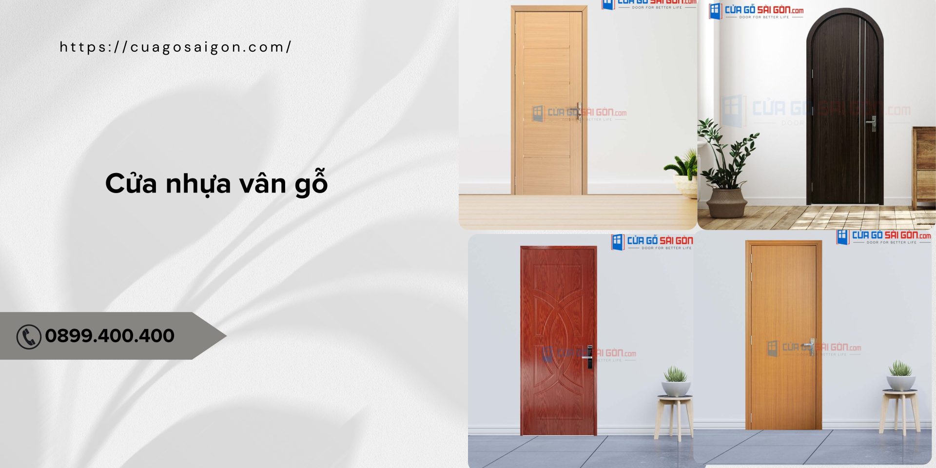 Phân loại cửa nhựa giả gỗ theo thiết kế cánh và màu sắc