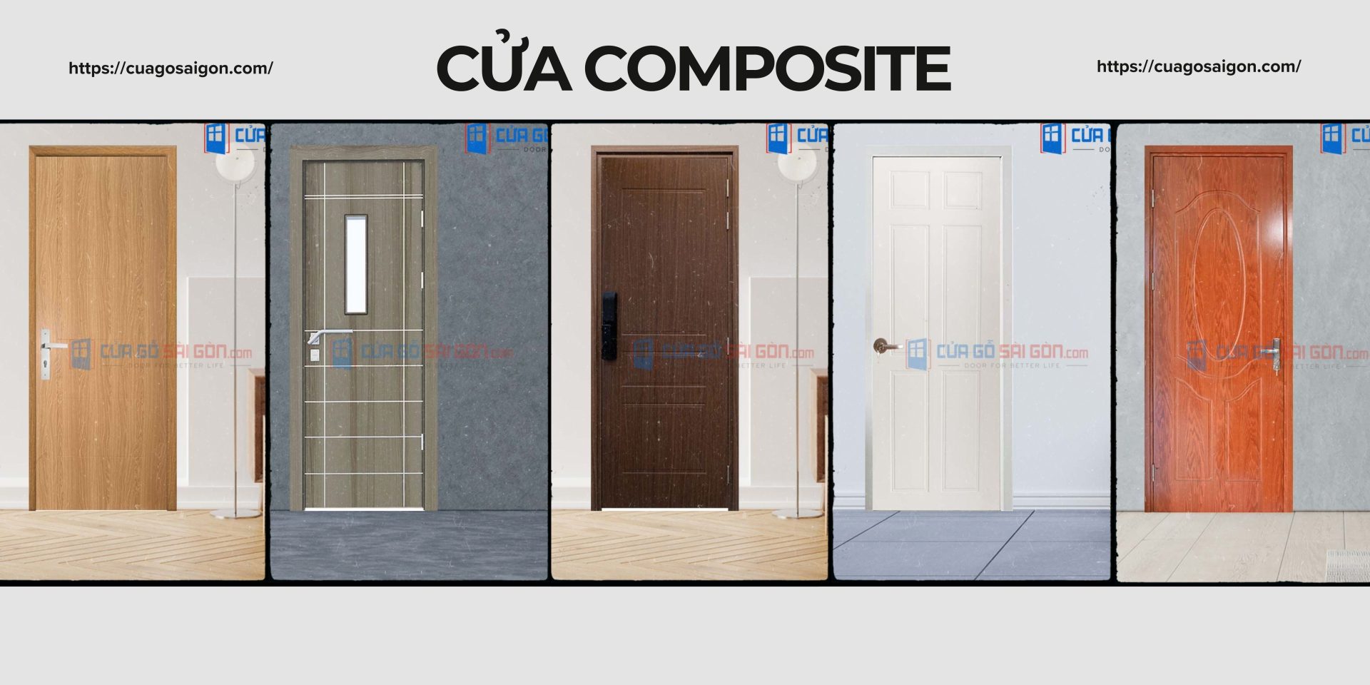 Ứng dụng của các dòng cửa composite Sóc Trăng trên thực tế
