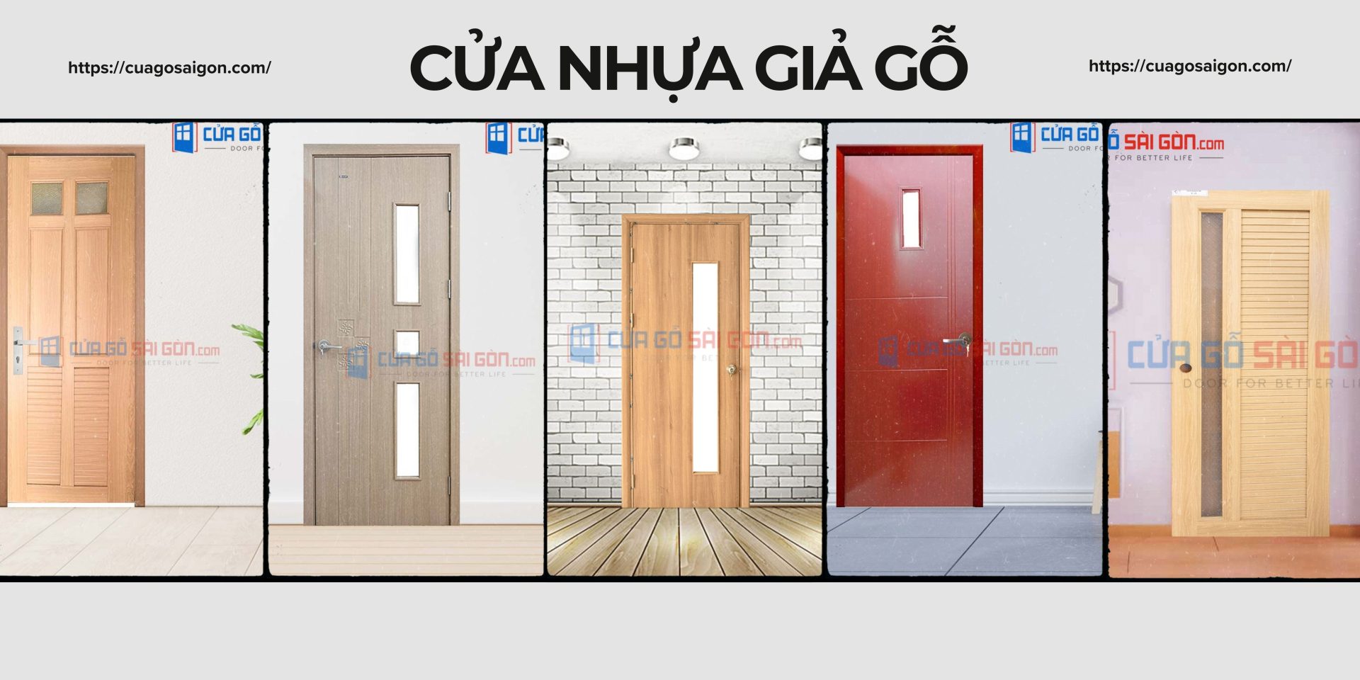 Ứng dụng cửa nhựa giả gỗ cho không gian cần lấy sáng
