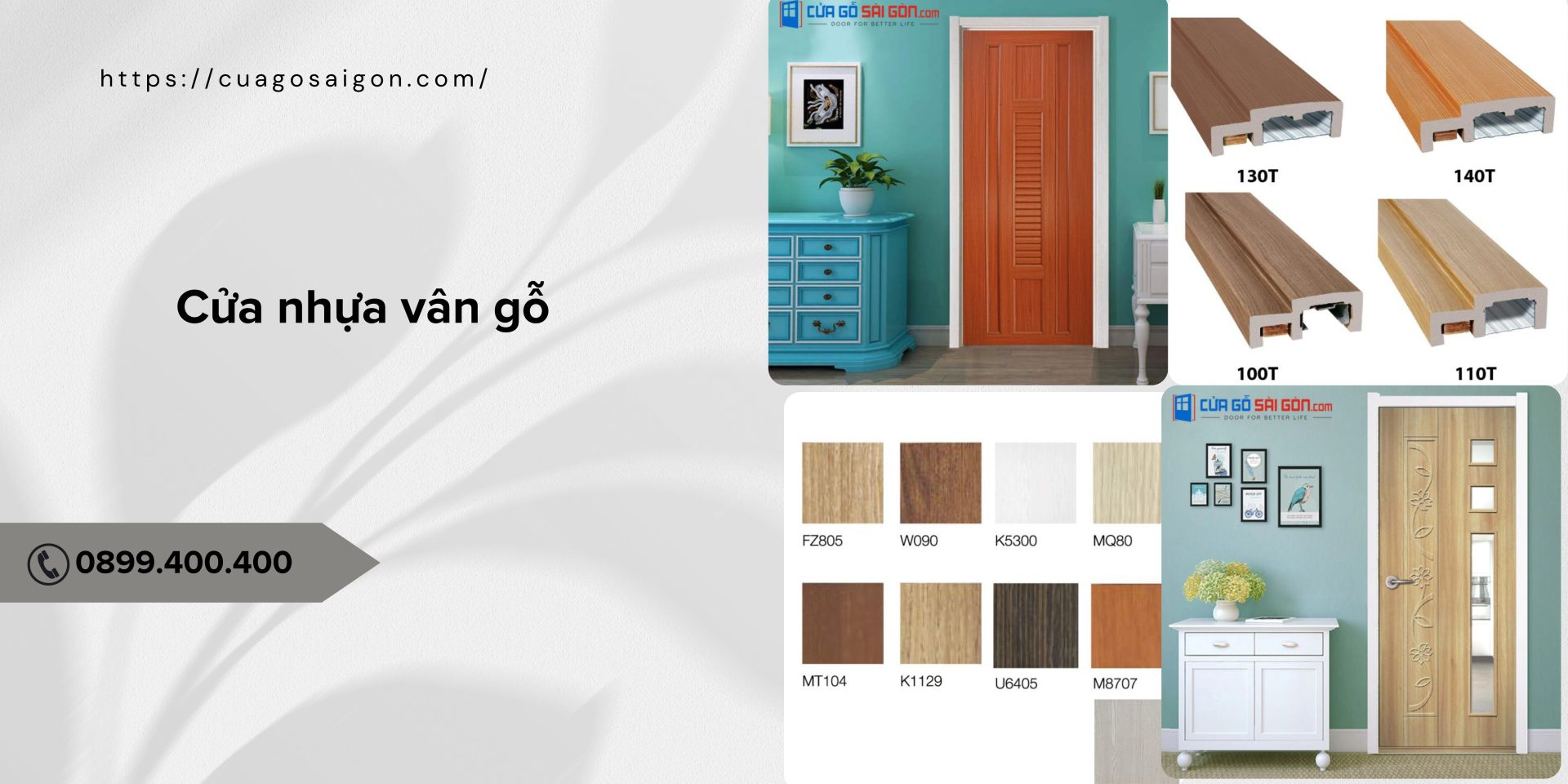 Ưu điểm nổi trội của cửa nhựa vân gỗ tại Cửa gỗ Sài Gòn