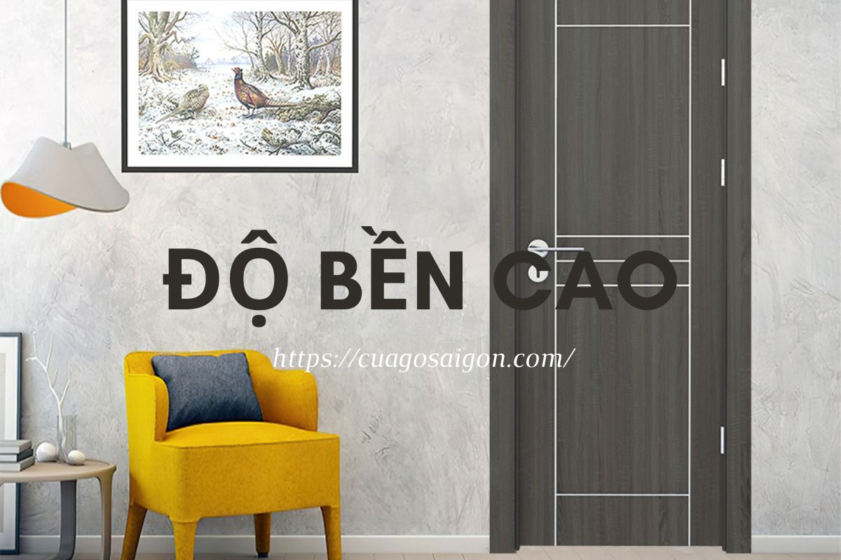 Cửa gỗ công nghiệp composite có độ bền vượt trội.