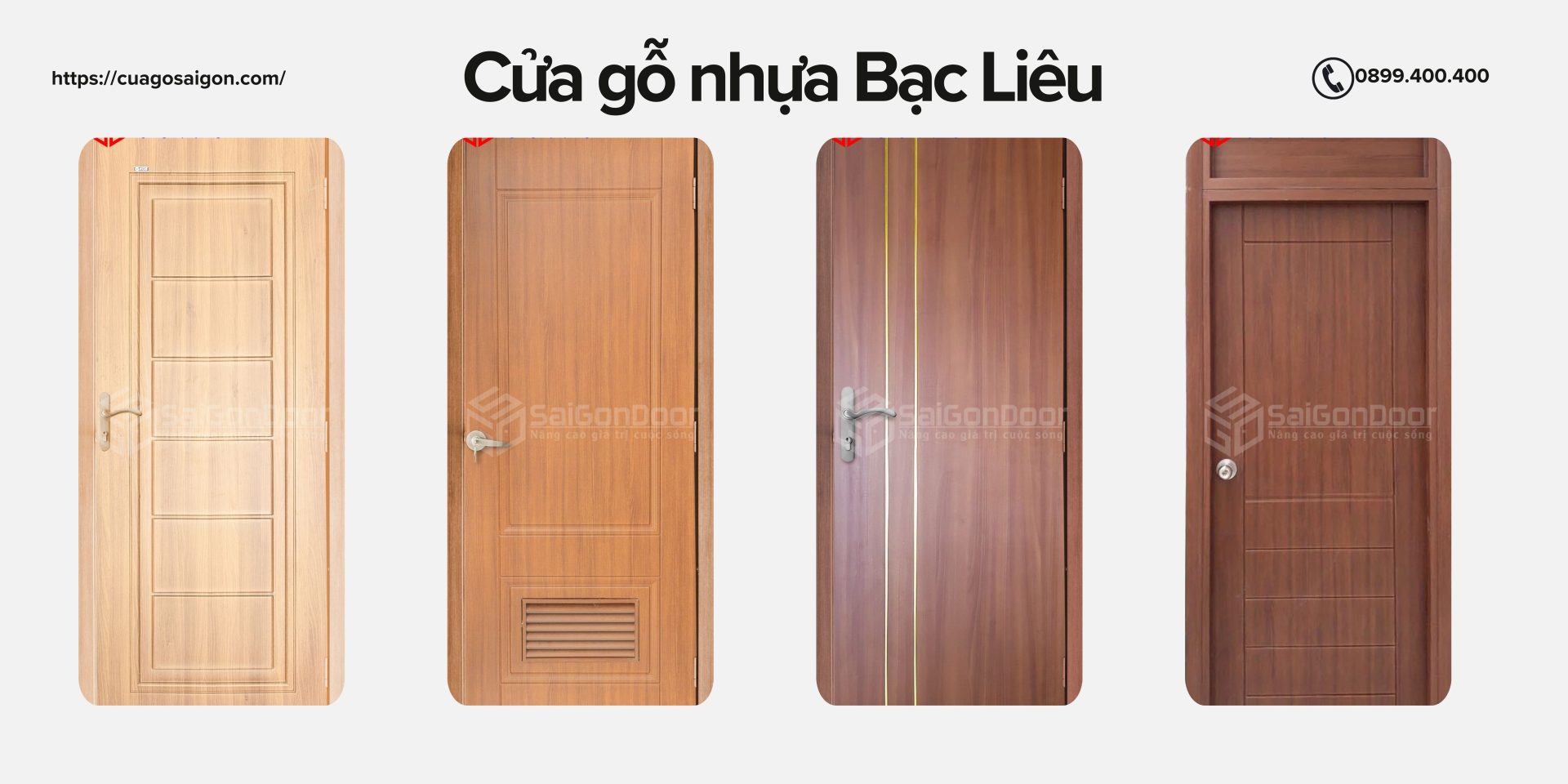 Cửa gỗ nhựa là sự lựa chọn lý tưởng cho không gian nội thất sang trọng.