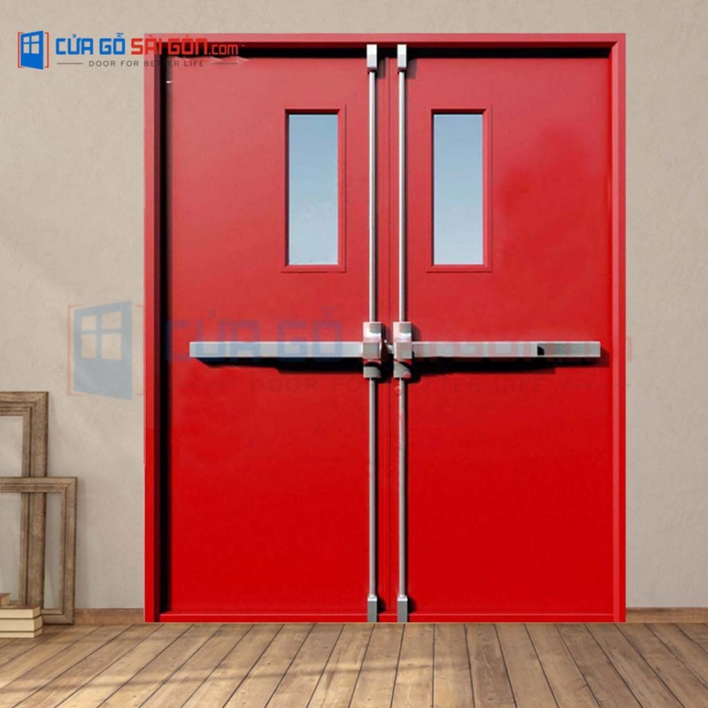 Bề mặt cửa chống cháy được phủ lớp sơn tĩnh điện nên không bị mối mọt tấn công