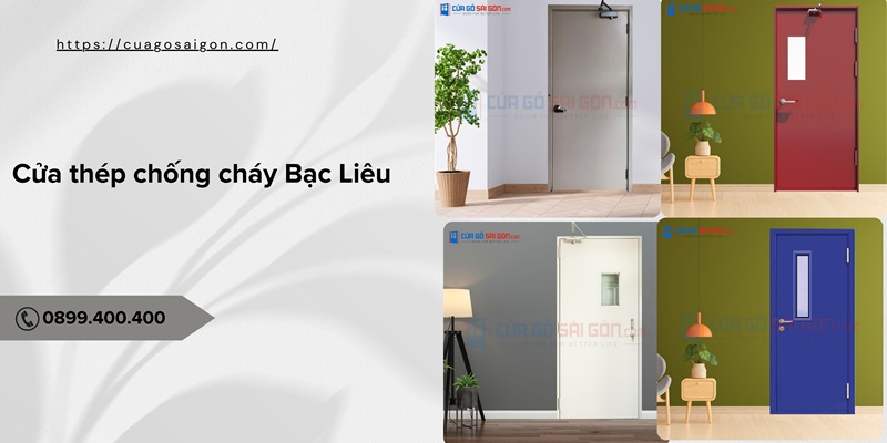 Các mẫu cửa thép chống cháy Bạc Liêu