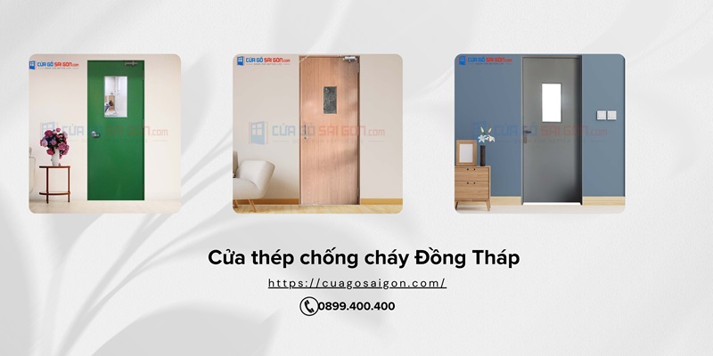 Cửa thép chống cháy chịu nhiệt cao tại Cửa gỗ Sài Gòn