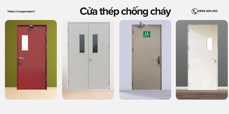 Đa dạng mẫu cửa thép chống cháy đẹp, chất lượng