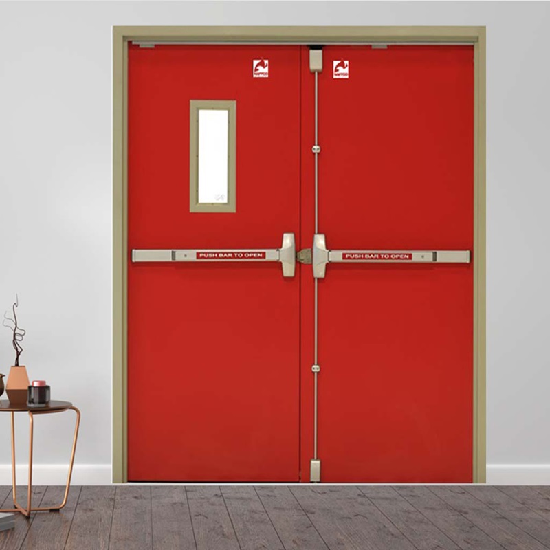 Mẫu cửa chống cháy Vĩnh Long thanh thoát hiểm đôi