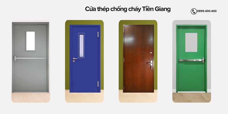Mẫu cửa thép chống cháy Tiền Giang đa dạng màu sắc