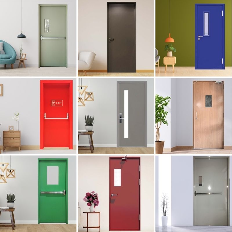 Một số mẫu cửa thép chống cháy đơn đẹp 