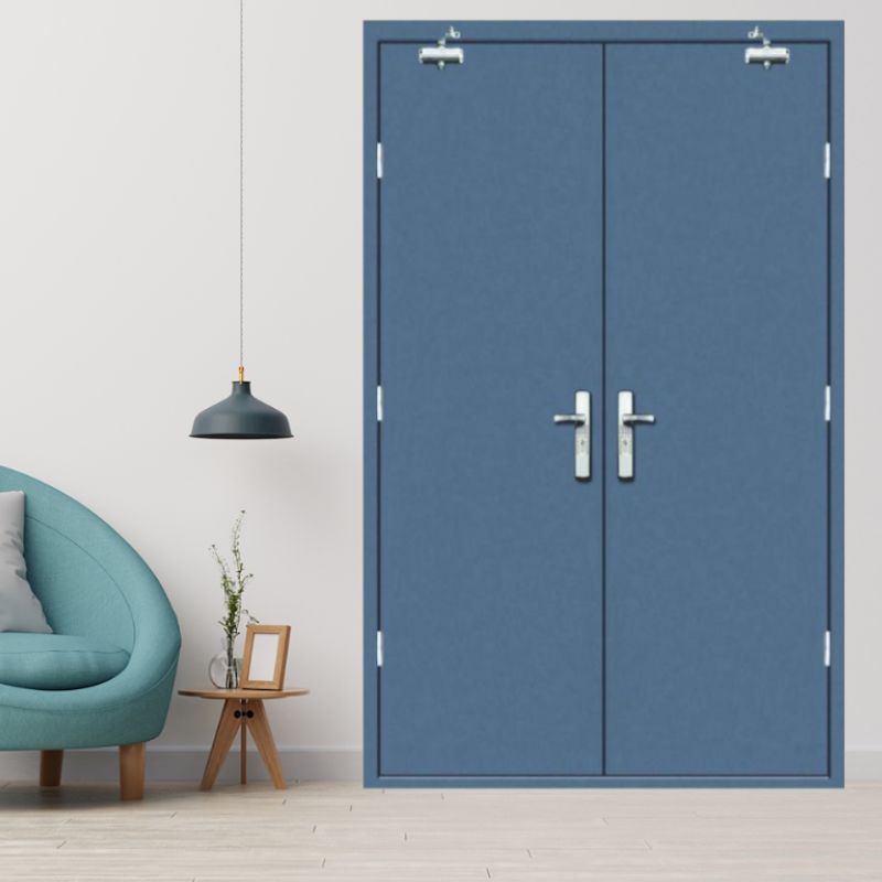 Cửa chống cháy 2 cánh được lắp đặt phổ biến trong nhà xưởng