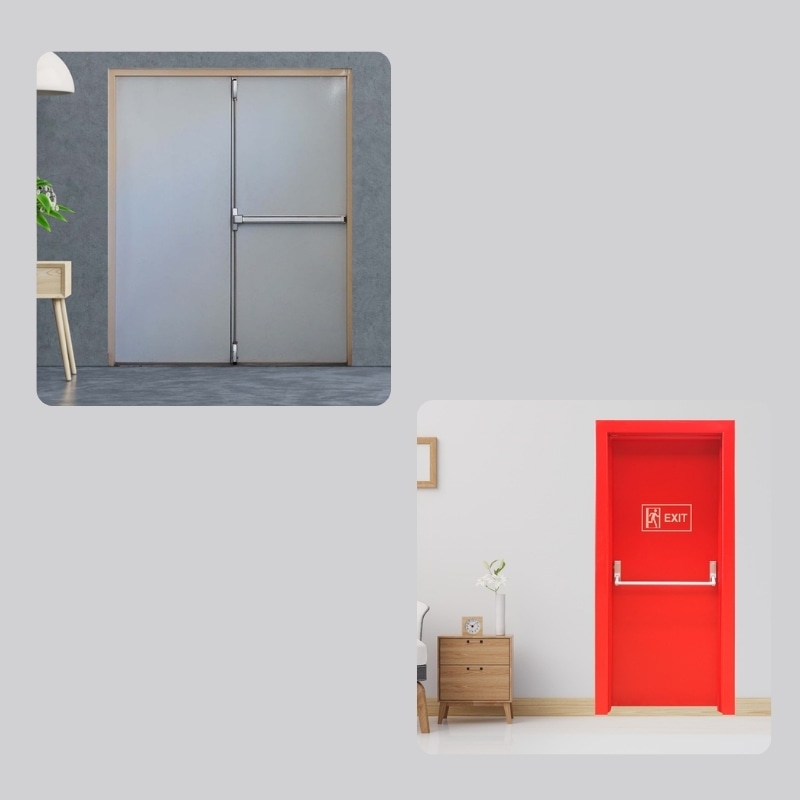 Mẫu cửa chống cháy cửa đơn và cửa đôi 