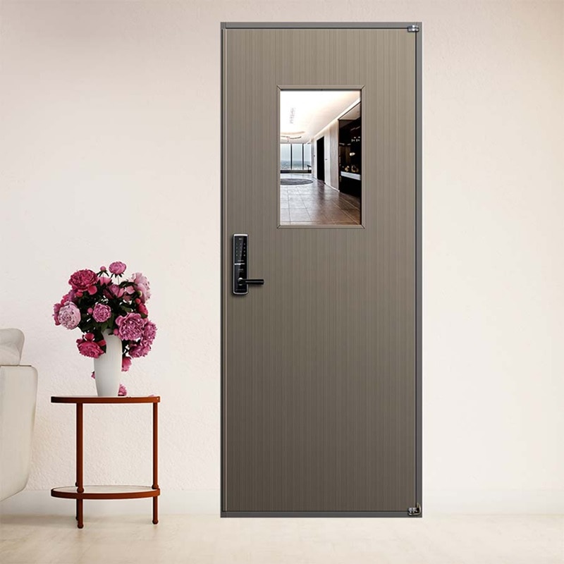 Cửa chống cháy tích hợp kính chống cháy để tăng khả năng quan sát