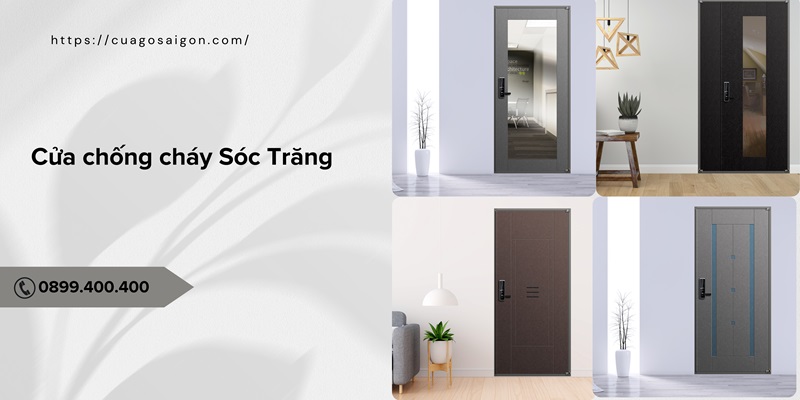 Mẫu cửa chống cháy Sóc Trăng sang trọng được lắp đặt tại doanh nghiệp