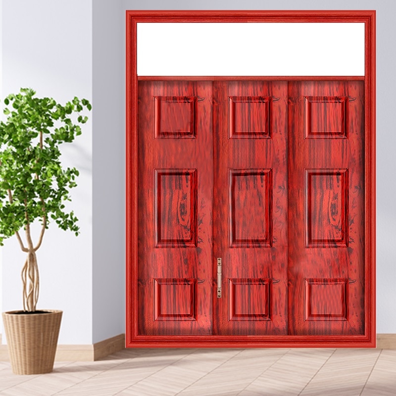 Mẫu cửa chống cháy vân gỗ sang trọng cho không gian