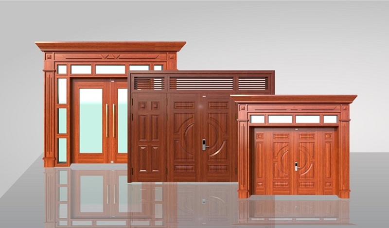 Các ứng dụng phổ biến của cửa thép vân gỗ Cà Mau