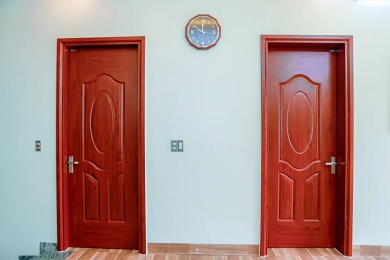 Cửa thép vân gỗ Tây Ninh cánh đơn