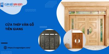 Cửa thép vân gỗ Tiền Giang: 10+ Ưu nhược điểm và công dụng