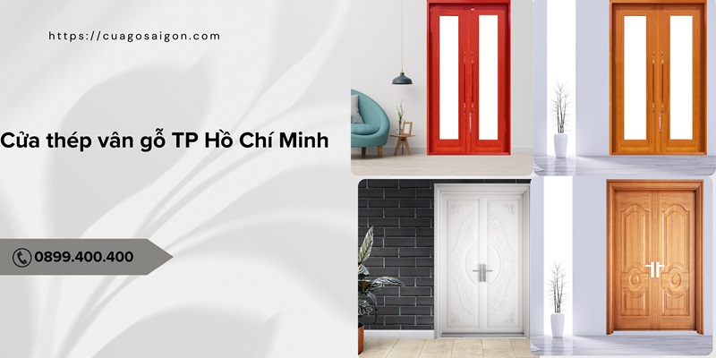 Cửa thép vân gỗ tại TPHCM