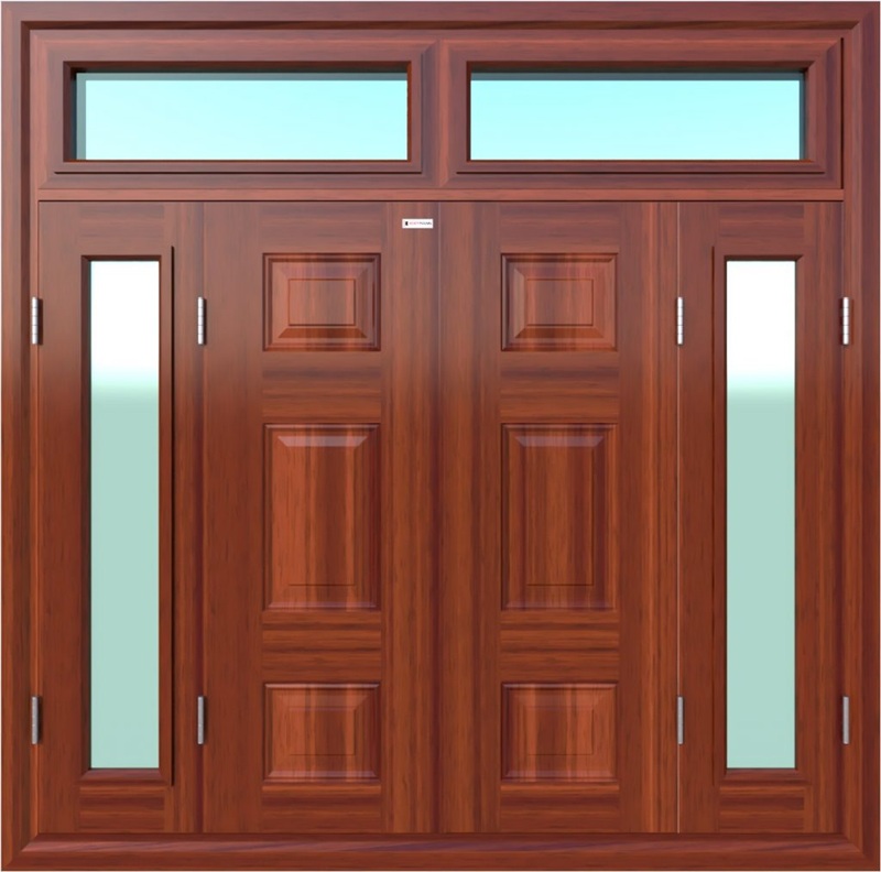 Cửa thép vân gỗ Vĩnh Long bền đẹp, mẫu mã đa dạng