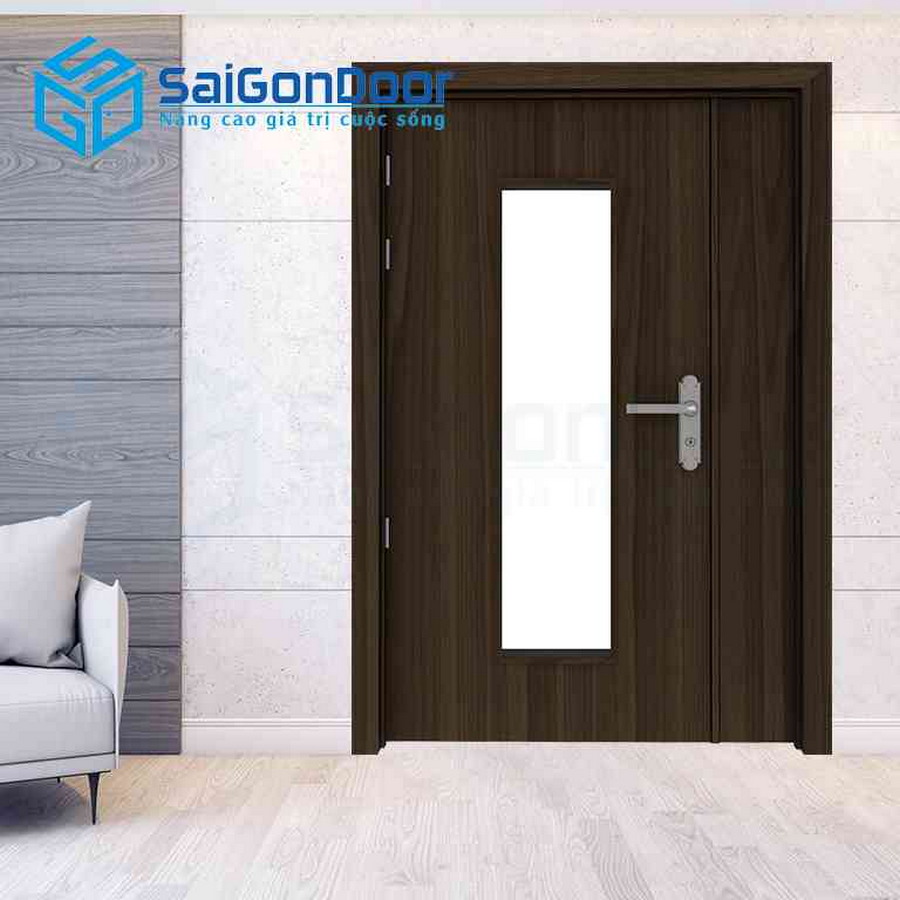 Cửa Gỗ HDF Laminate 2P1G1 1 Cua go HDF Laminate 2P1G1.jpg MDFLa SGD