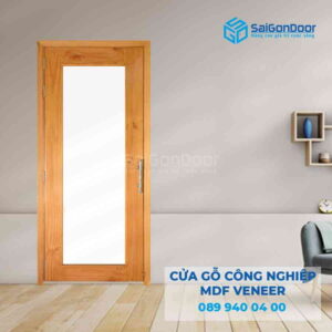 Cửa Gỗ MDF veneer o kinh