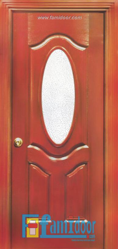 Cửa gỗ hdf veneer 3G0-xoan đào tại Showroom Famidoor 0824.400.400