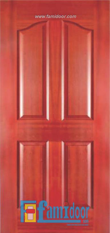 Cửa gỗ HDF VENEER 4A-CĂM XE tại Showroom Famidoor 0855.400.400