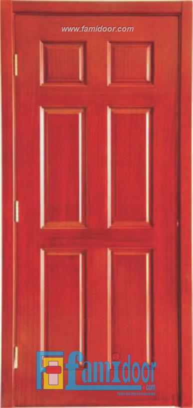 Cửa gỗ HDF VENEER 6A-CĂM XE tại Showroom Famidoor 0824.400.400