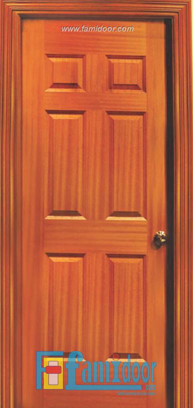 Cửa gỗ HDF VENEER 6A-SAPELE tại Showroom Famidoor 0855.400.400