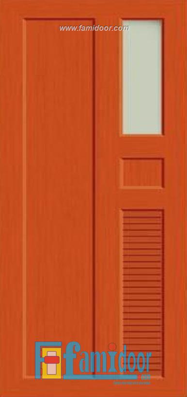 Cửa nhựa vân in fmd 01 tại Showroom Famidoor được làm từ những hạt nhựa cao cấp