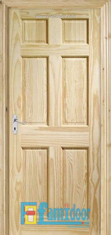 Cửa gỗ tự nhiên 01C tại Showroom Famidoor 0818.400.400