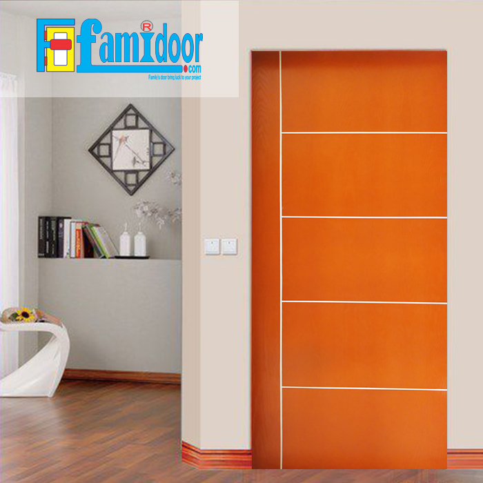 Cửa gỗ MDF LAMINATE P1R5 tại Showroom Famidoor thuộc dòng sản phẩm cửa gỗ công nghiệp MDF phủ nhựa.