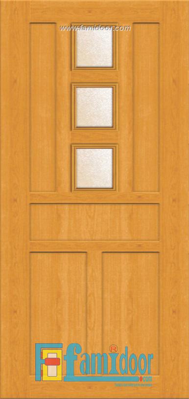 Cửa nhựa giả gỗ MO42 ở Showroom Famidoor 0828.400.400