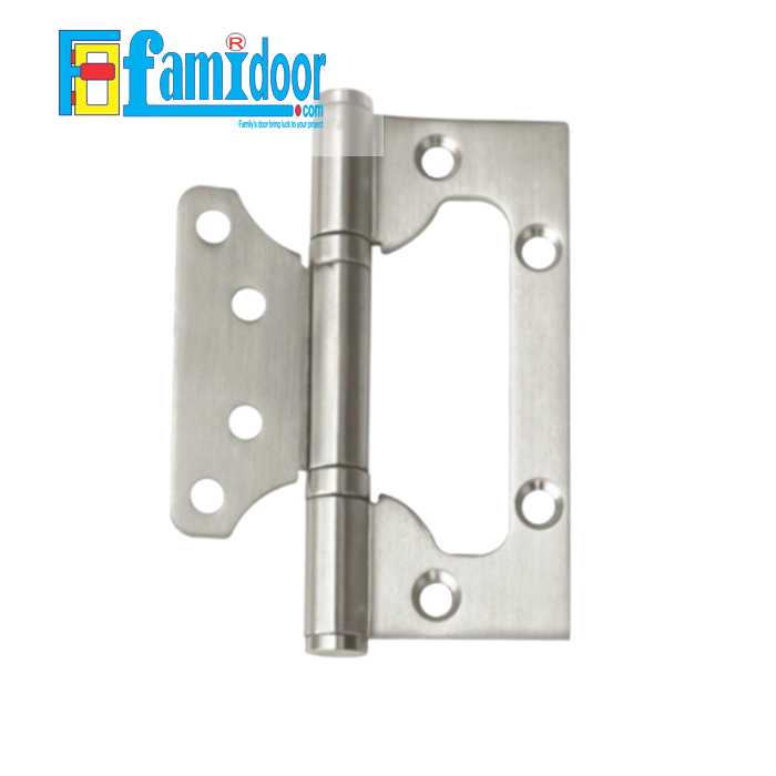 Bản lề Lá-Bản lề giá rẻ tại Showroom Famidoor thường dùng cho các loại cửa nhựa, cửa gỗ tự nhiên hay cửa gỗ công nghiệp do bản lề không cần khoét vào khung cửa và cánh cửa, chỉ cần bắn vít là đạt.