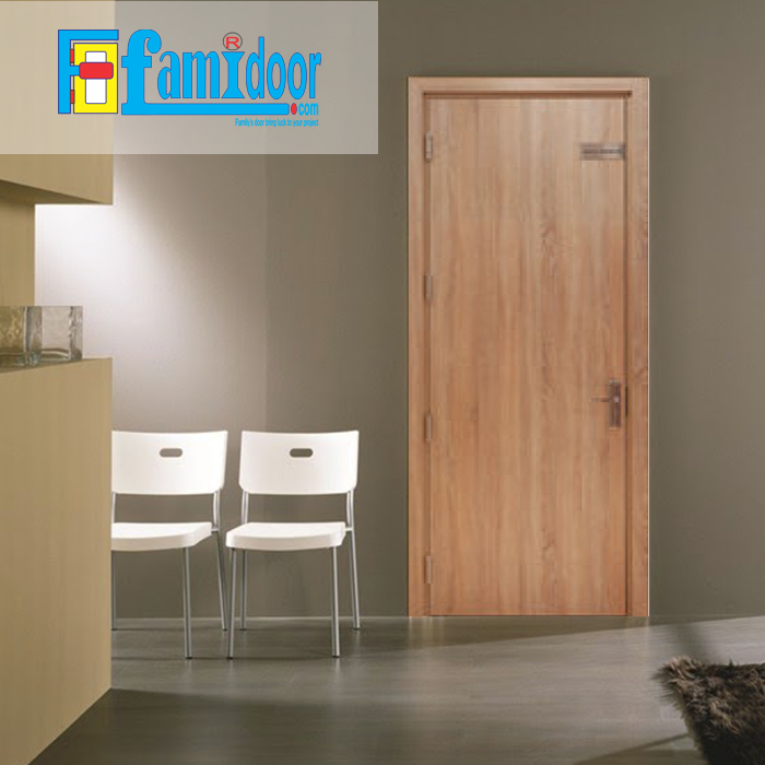 Cửa gỗ MDF LAMINATE L5tại Showroom Famidoor thuộc dòng sản phẩm cửa gỗ công nghiệp MDF phủ nhựa.