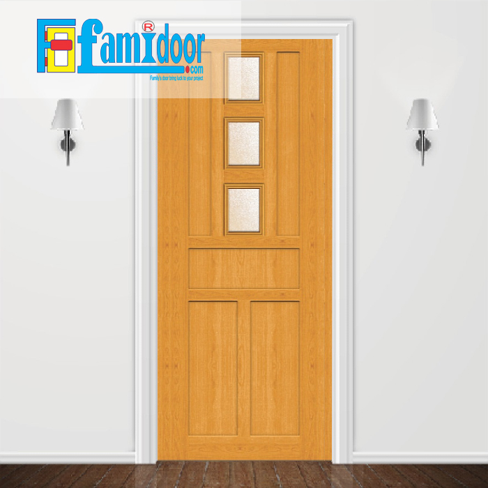 Cửa nhựa giả gỗ MO42 ở Showroom Famidoor được làm từ bột gỗ và bột nhựa kèm với keo đặc biệt ép nén ở áp suất cao và nhiệt độ cao tạo nên thanh nhựa cứng cáp, chịu lực tốt, chống thấm nước, chống mối mọt.