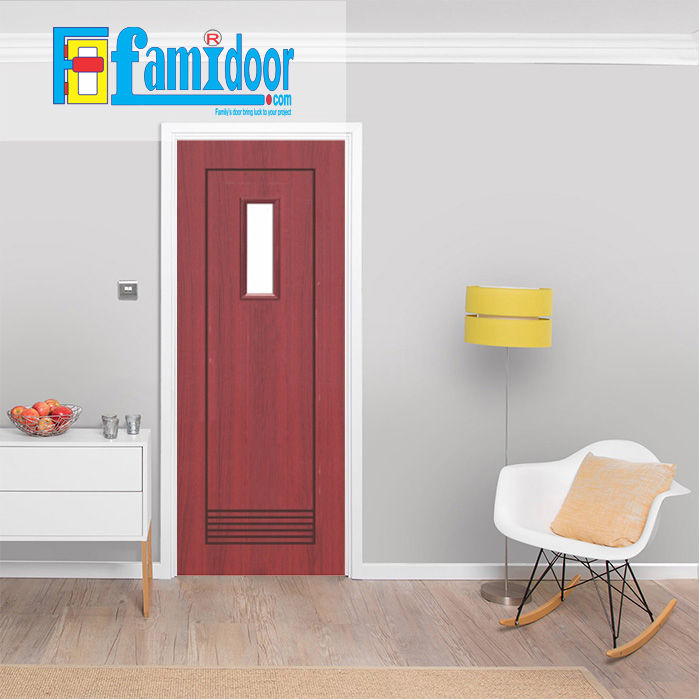 Cửa nhựa gỗ SUNGYU SYA 457 ở Showroom Famidoor được làm từ hạt nhựa và bột gỗ để tạo nên cửa nhựa gỗ giống như gỗ thật và có khả năng chịu được nước.