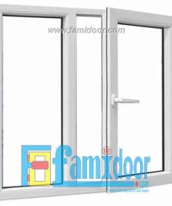 Cửa nhựa lõi thép FMD-UW04 ở Showroom Famidoor 0828.400.400