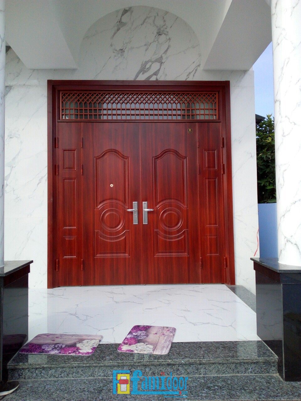Thi công cửa thép chống cháy 2 cánh