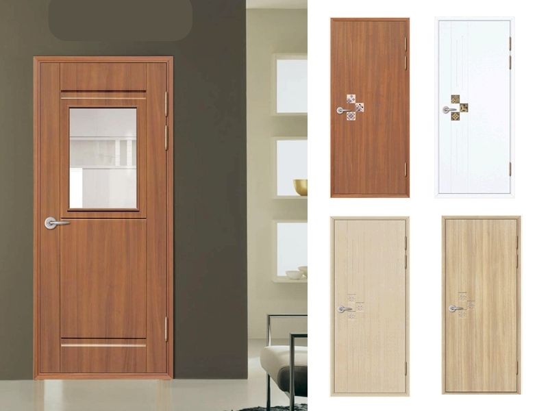 Mẫu cửa vân gỗ sang trọng, đẹp mắt