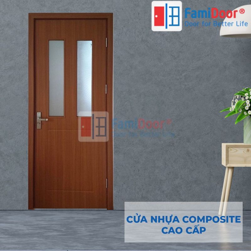 Mẫu cửa nhựa giả gỗ Hàn Quốc hiện đại
