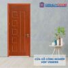 Cửa gỗ công nghiệp HDF Veneer 6B xoan dao