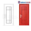 Cửa thép vân gỗ GHDGS1H19