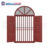 Cửa thép vân gỗ dạng vòm TVGVom-SGD-10