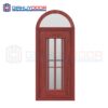 Cửa thép vân gỗ dạng vòm TVGVom-SGD-3